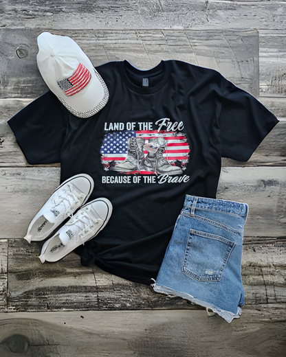 Land Of The Free Because Of The Brave T-Shirt