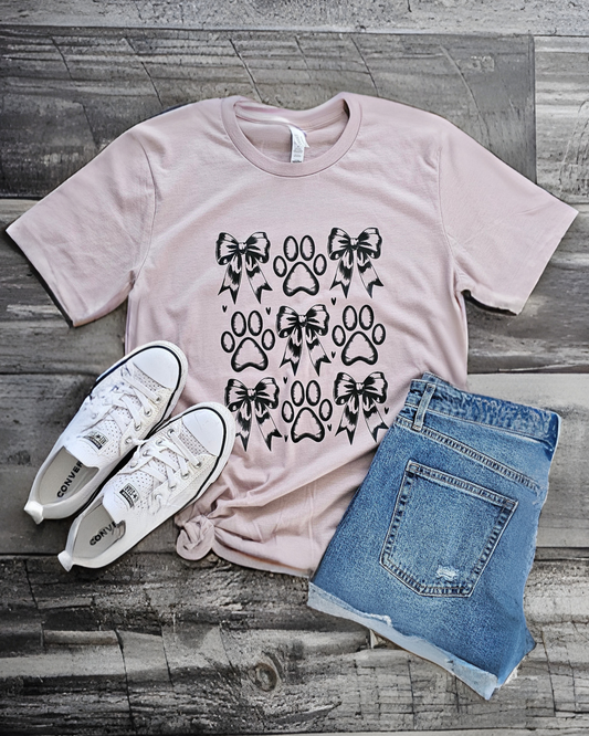Bow & Pawprint T-Shirt