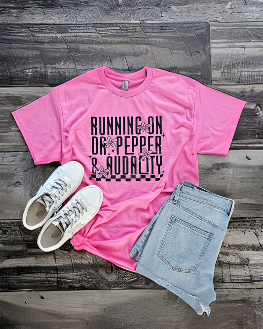 *LIMITED STOCK* Running On Dr. Pepper & Audacity T-Shirt