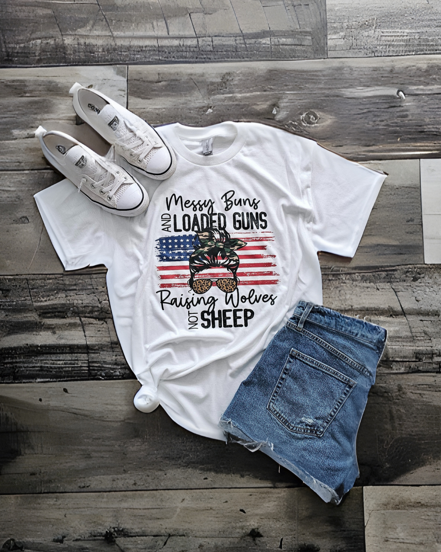 Messy Buns Short Sleeve T-Shirt