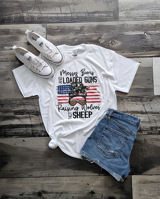 Messy Buns Short Sleeve T-Shirt